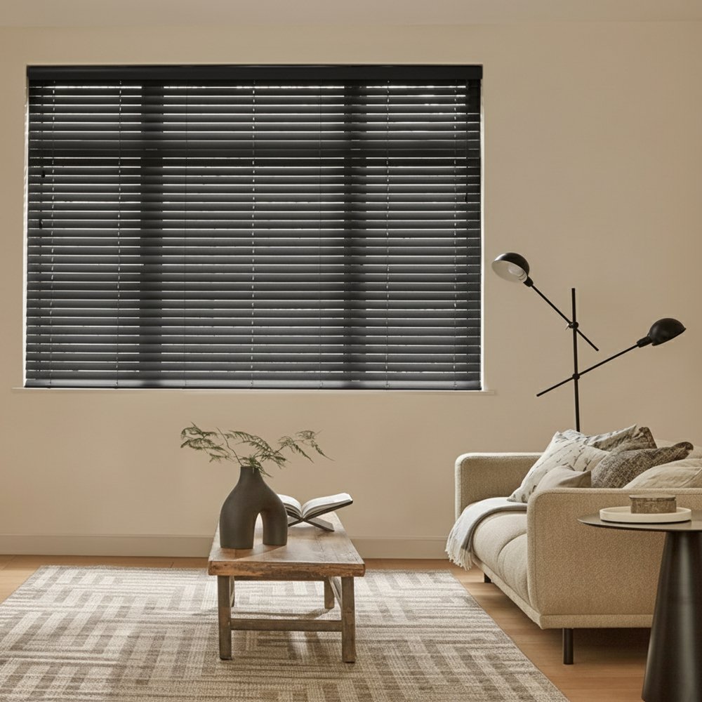 Houten jaloezieën Abachi 50mm